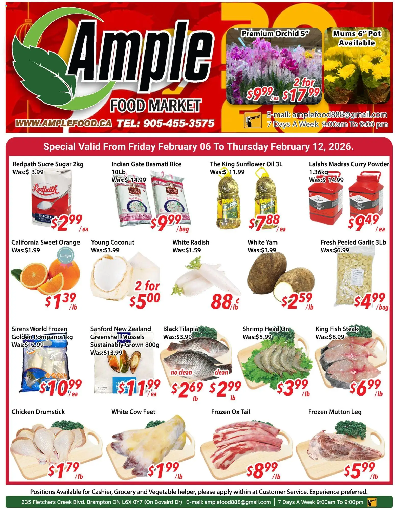 Preview of leaflet Weekly flyer / circulaire from shop Ample Food Market is valid from Feb 06, 2026