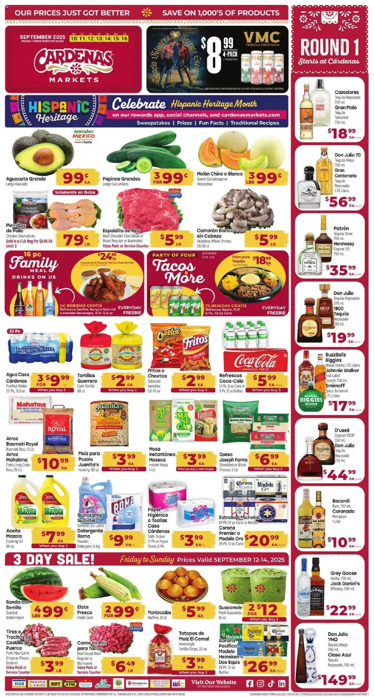 Cardenas Weekly Ad - CA from 09/10/2025 - Flyer - Page number 1