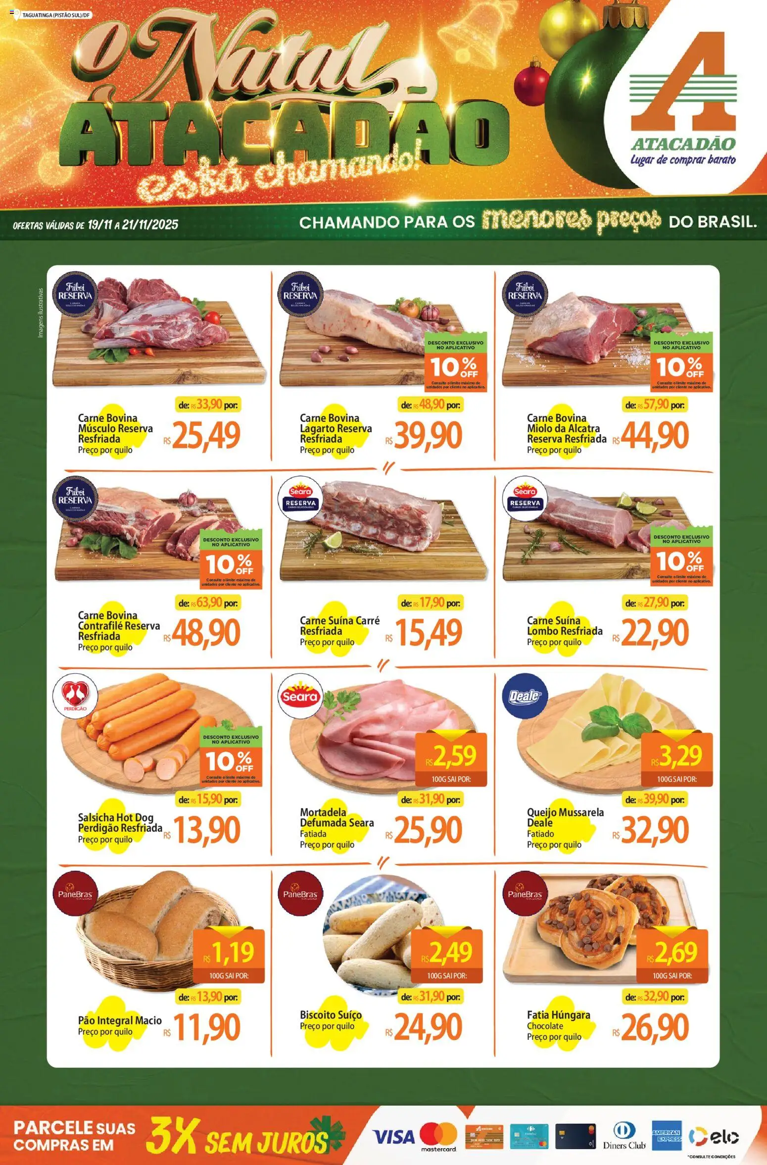 Pré-Visualização do folheto "Ofertas - DF" da loja Atacadão válido a partir de 19/11/2025