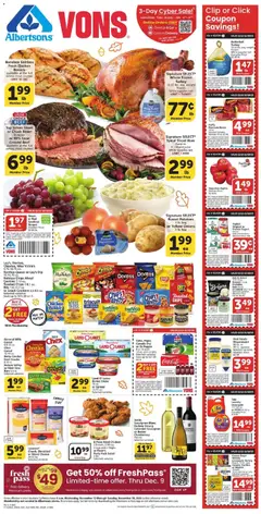 Ad Preview of Vons Weekly Ad from 11/12/2025