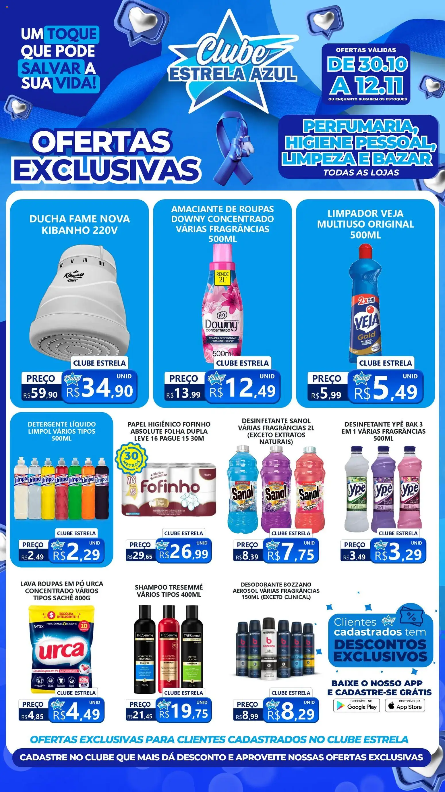 Pré-Visualização do folheto "Ofertas Clube Perfumaria" da loja Estrela Azul válido a partir de 30/10/2025