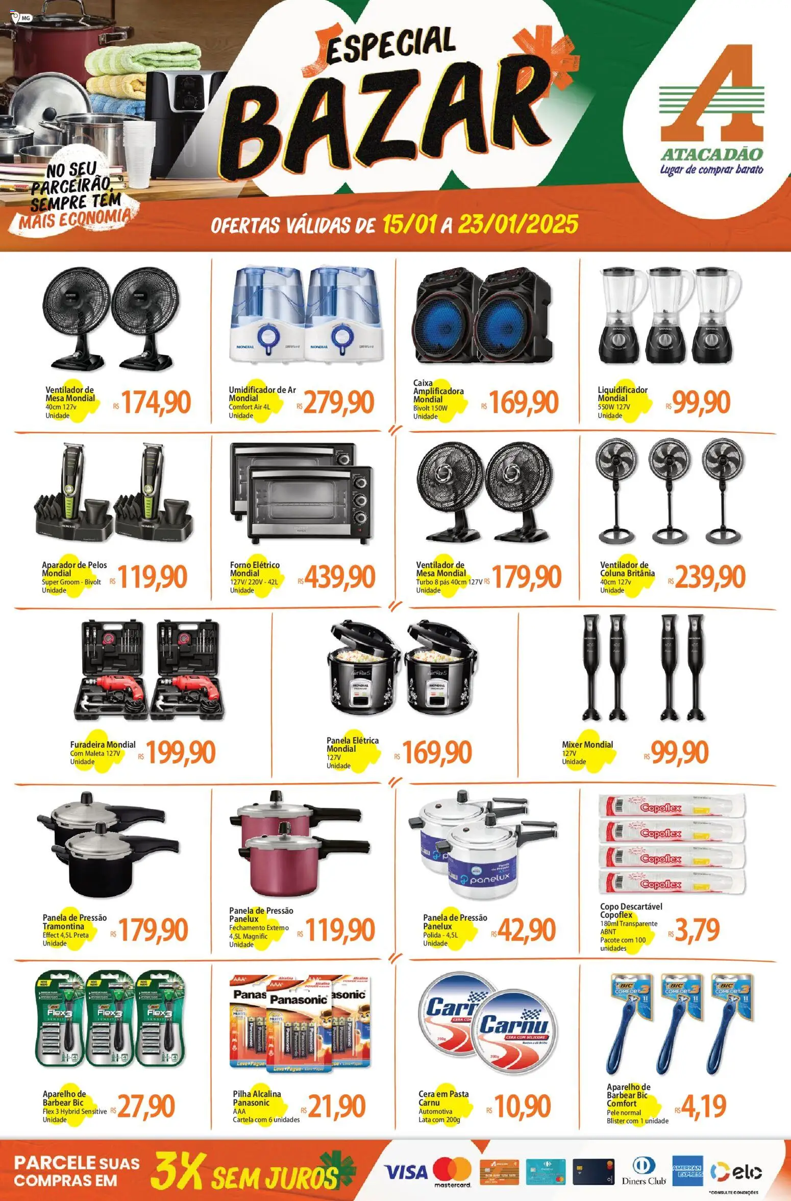 Pré-Visualização do folheto "Ofertas - MG" da loja Atacadão válido a partir de 15/01/2026