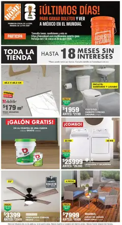 Vista previa las ofertas de la tienda Home Depot - Home Depot catálogo desde el 16/04/2026 