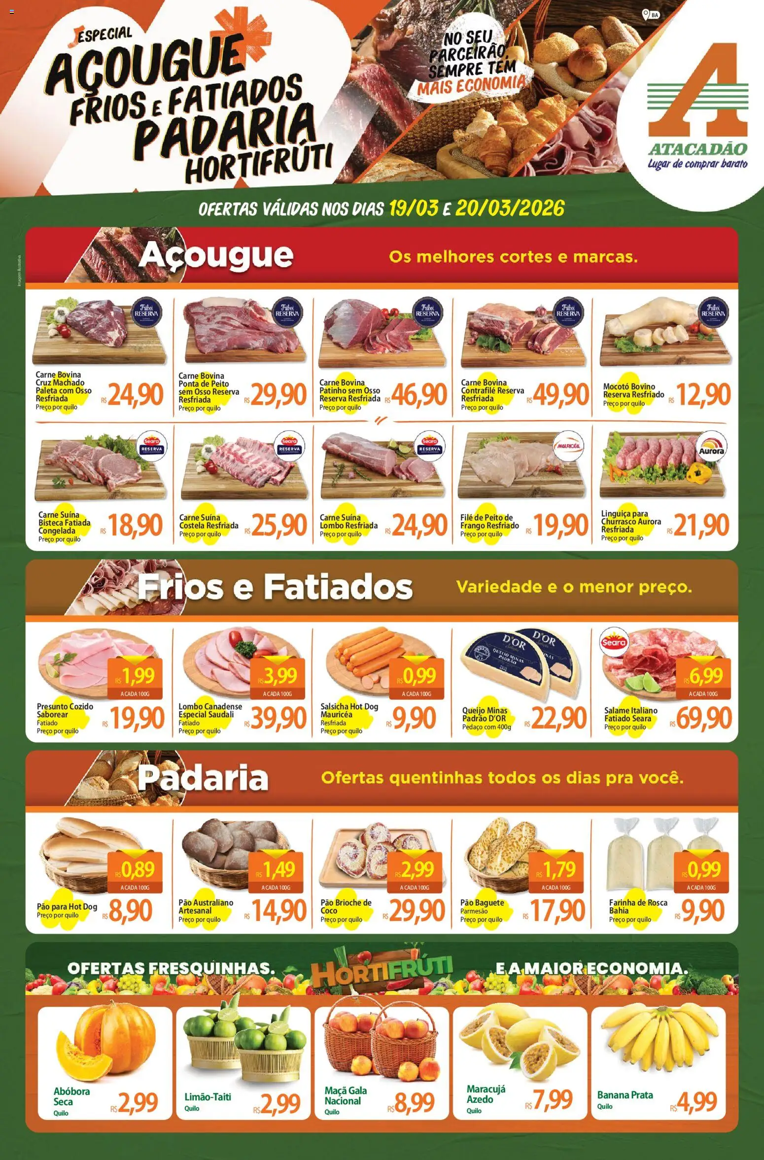 Pré-Visualização do folheto "Atacadão ofertas - BA" da loja Atacadão válido a partir de 19/03/2026