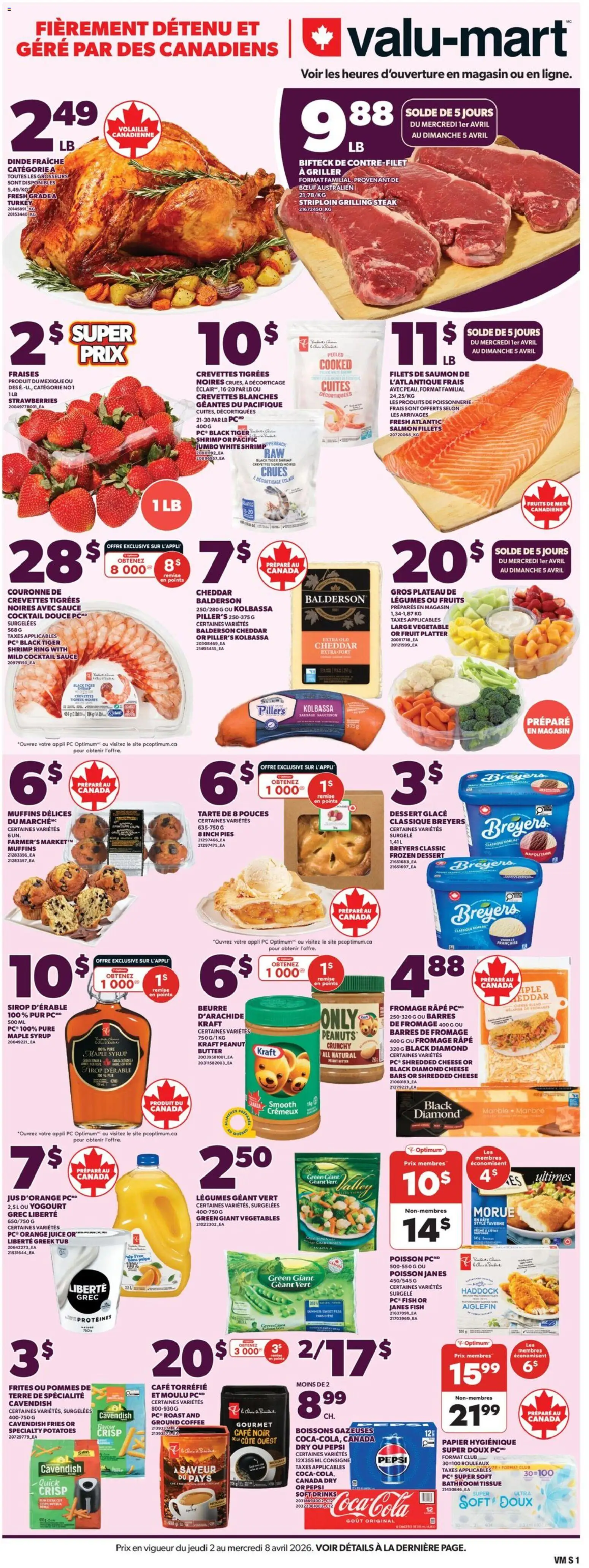 Preview of leaflet Valu Mart circulaire from shop Valu Mart is valid from Apr 02, 2026