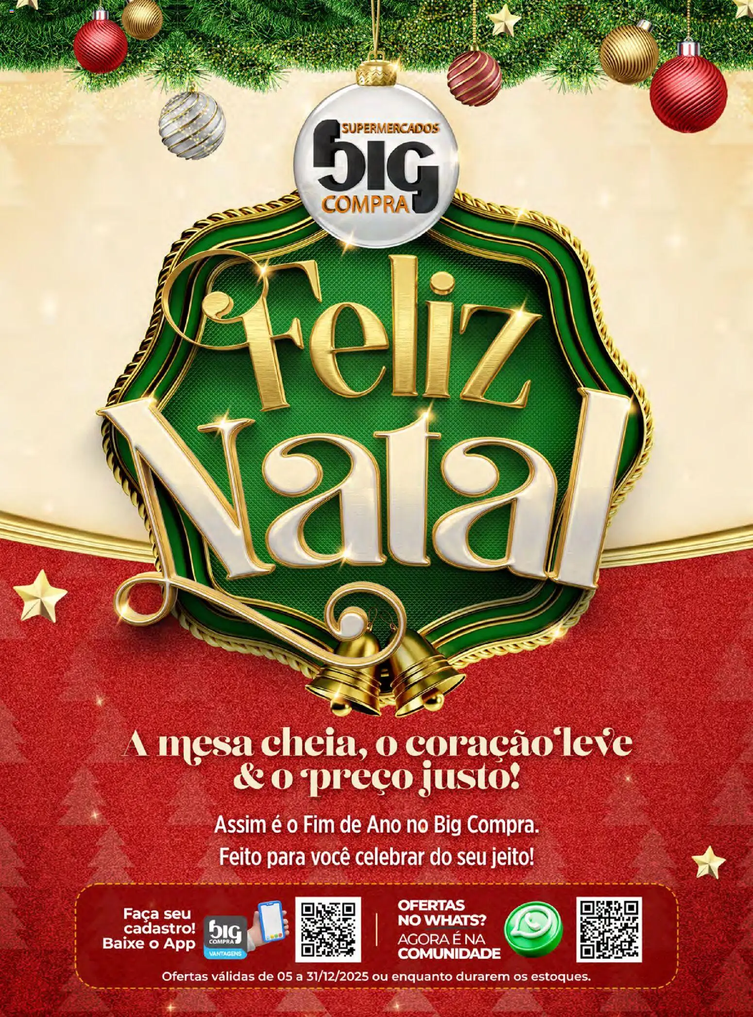 Pré-Visualização do folheto "Ofertas de Natal" da loja Big Compra válido a partir de 05/12/2025