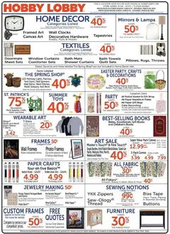 Ad Preview of Hobby Lobby Hobby Lobby Weekly Ad from 03/22/2026