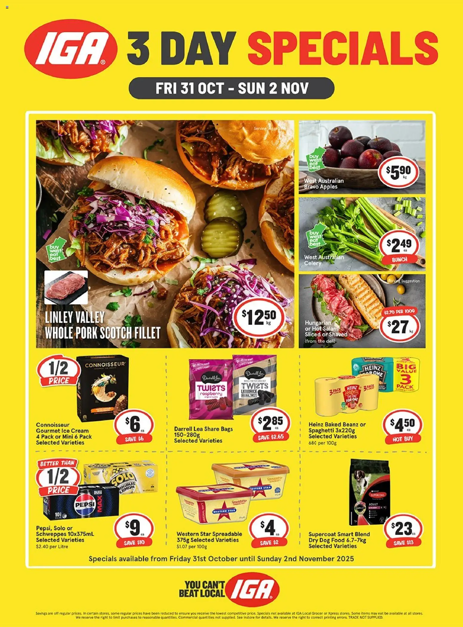 Preview of catalogue Weekend Specials WA from shop IGA valid 29/10/2025