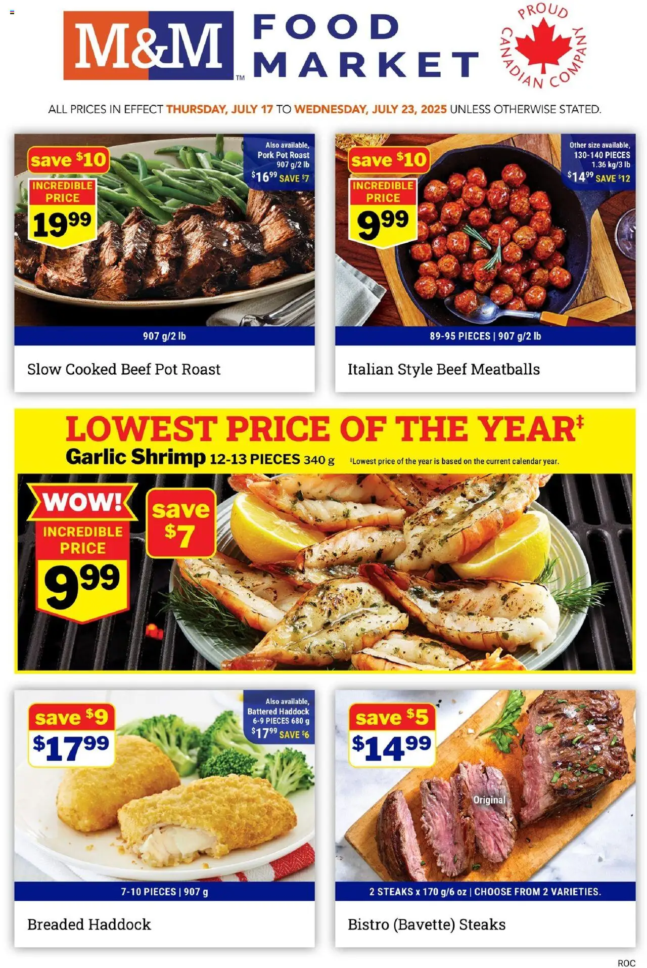 M&M Food Market flyer valid from Jul 17, 2025 - page number 1