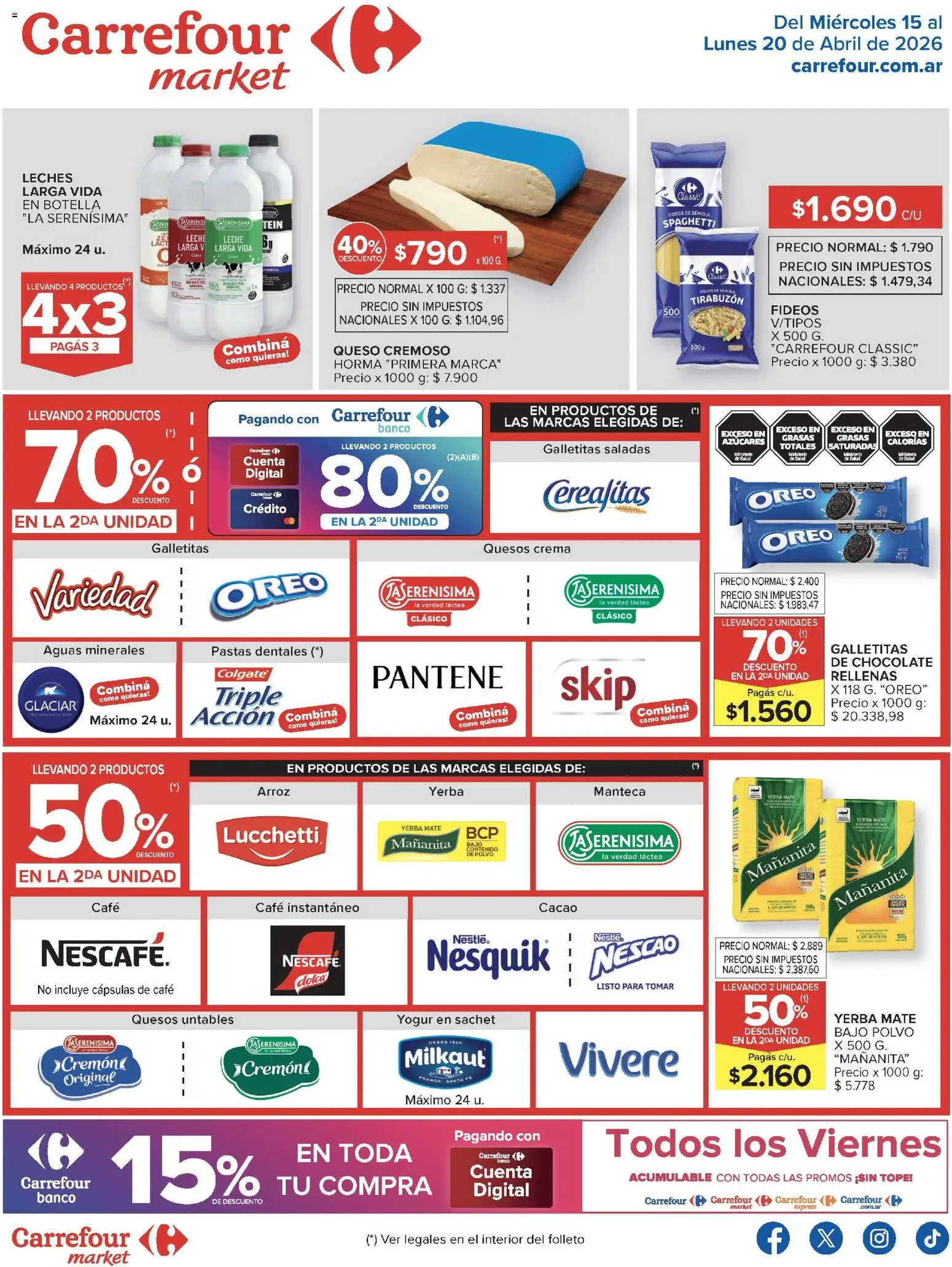 Vista previa del folleto de la tienda Carrefour Market válido desde el 15/04/2026 