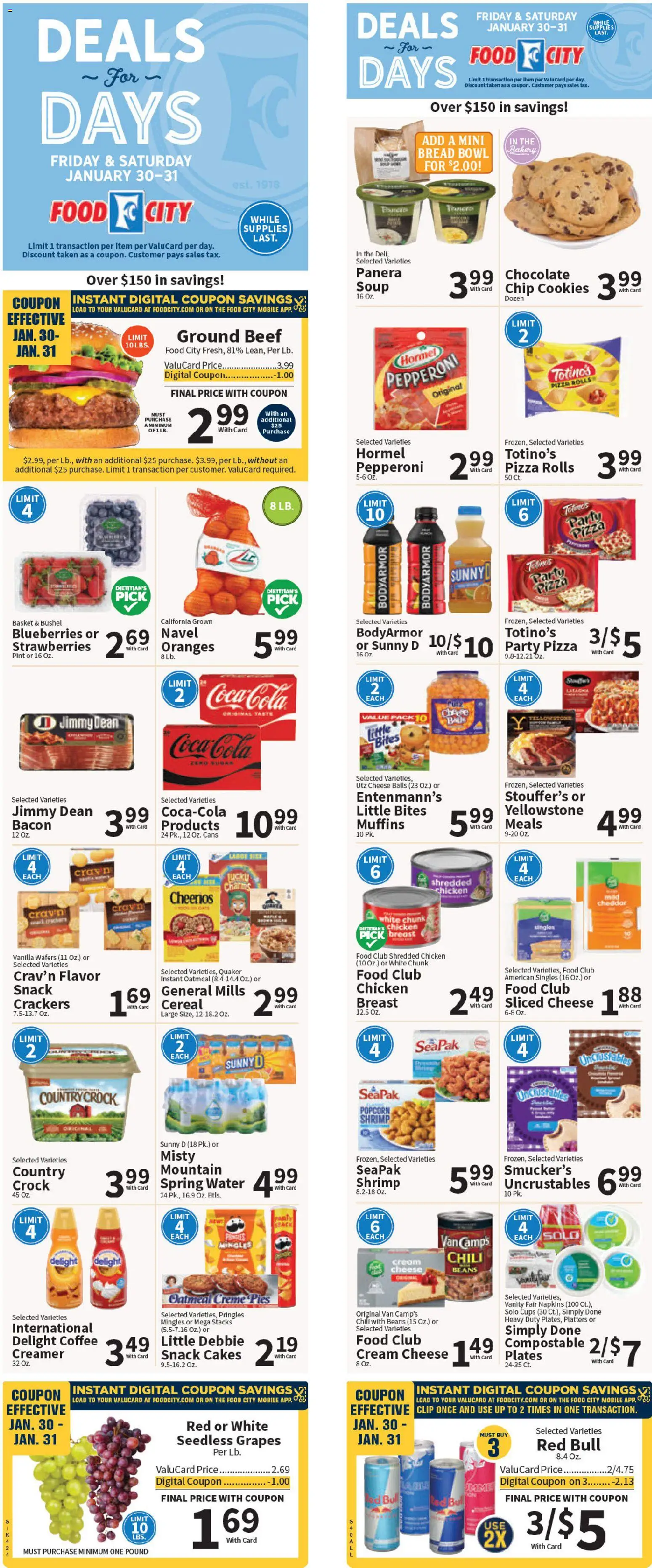 Ad Preview of Food City Weekly Ad from 01/28/2026