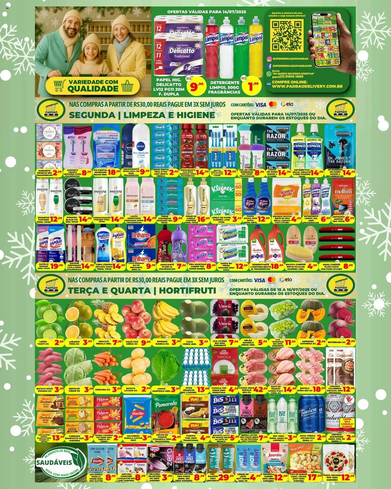 Supermercado Padrão folheto "Ofertas da semana" válido a partir de 14/07/2025 - número de página 1
