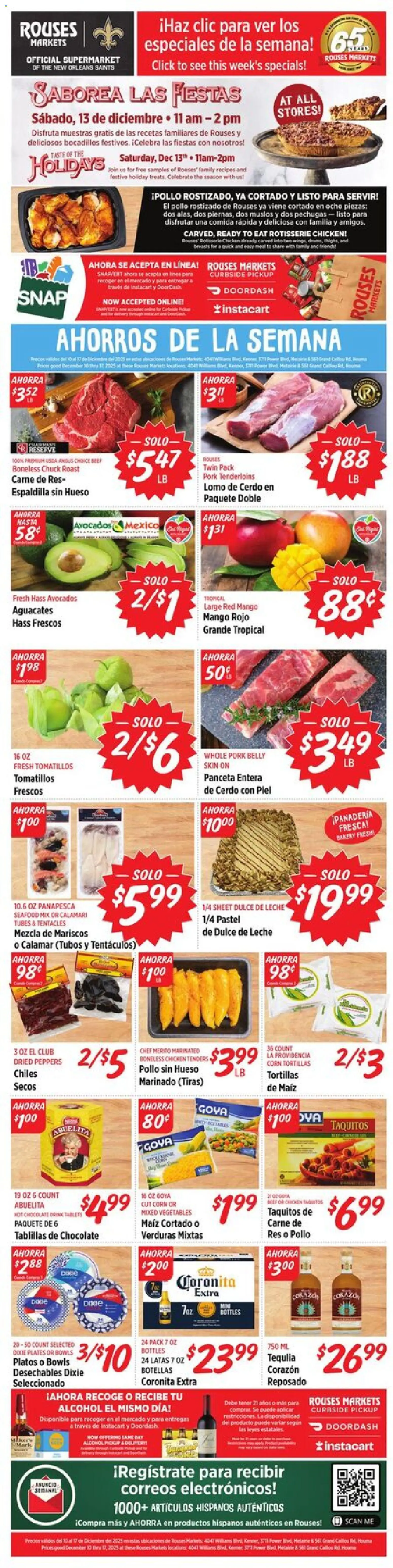 Ad Preview of Rouses Hispanic Ad from 12/10/2025