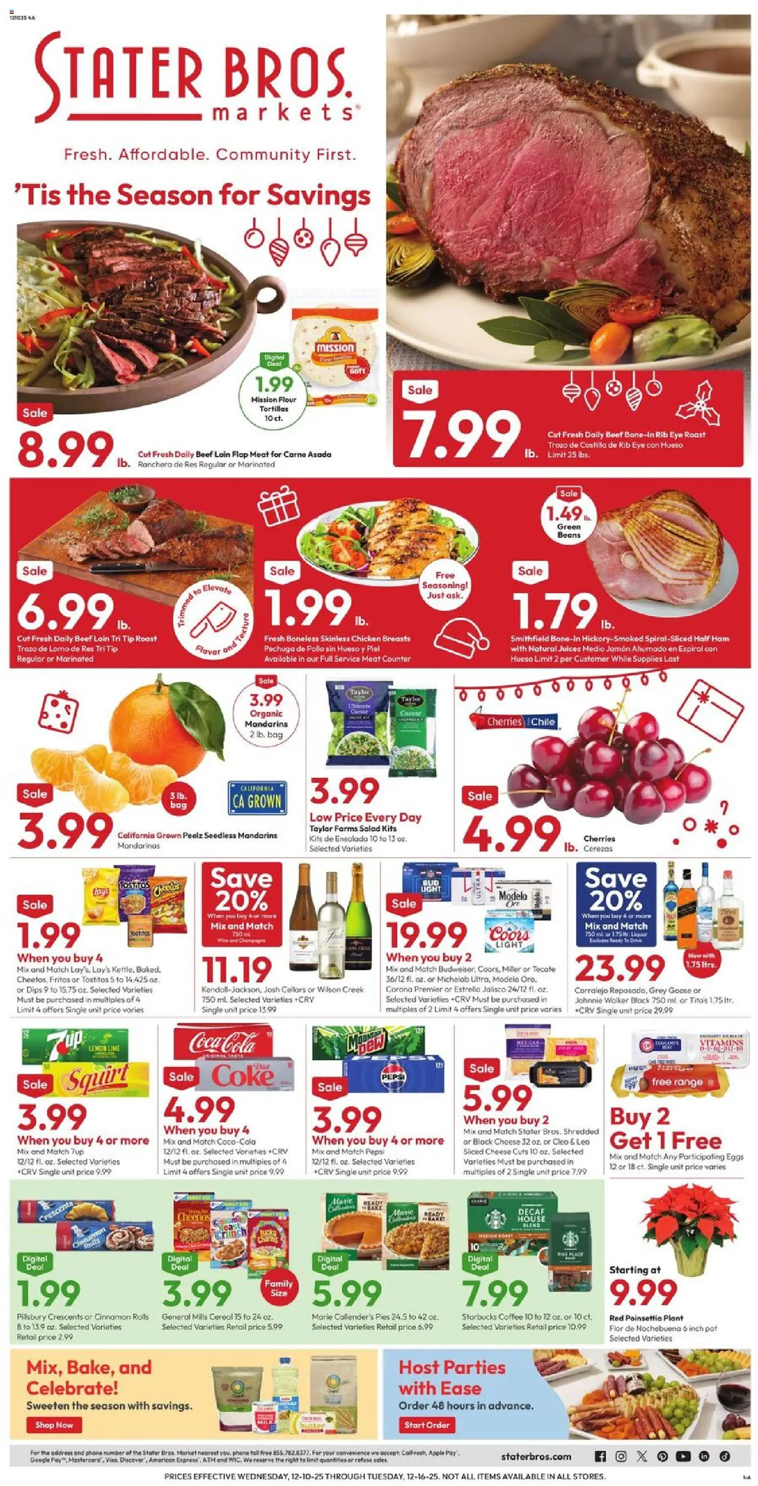 Ad Preview of Stater Bros Weekly Ad from 12/10/2025