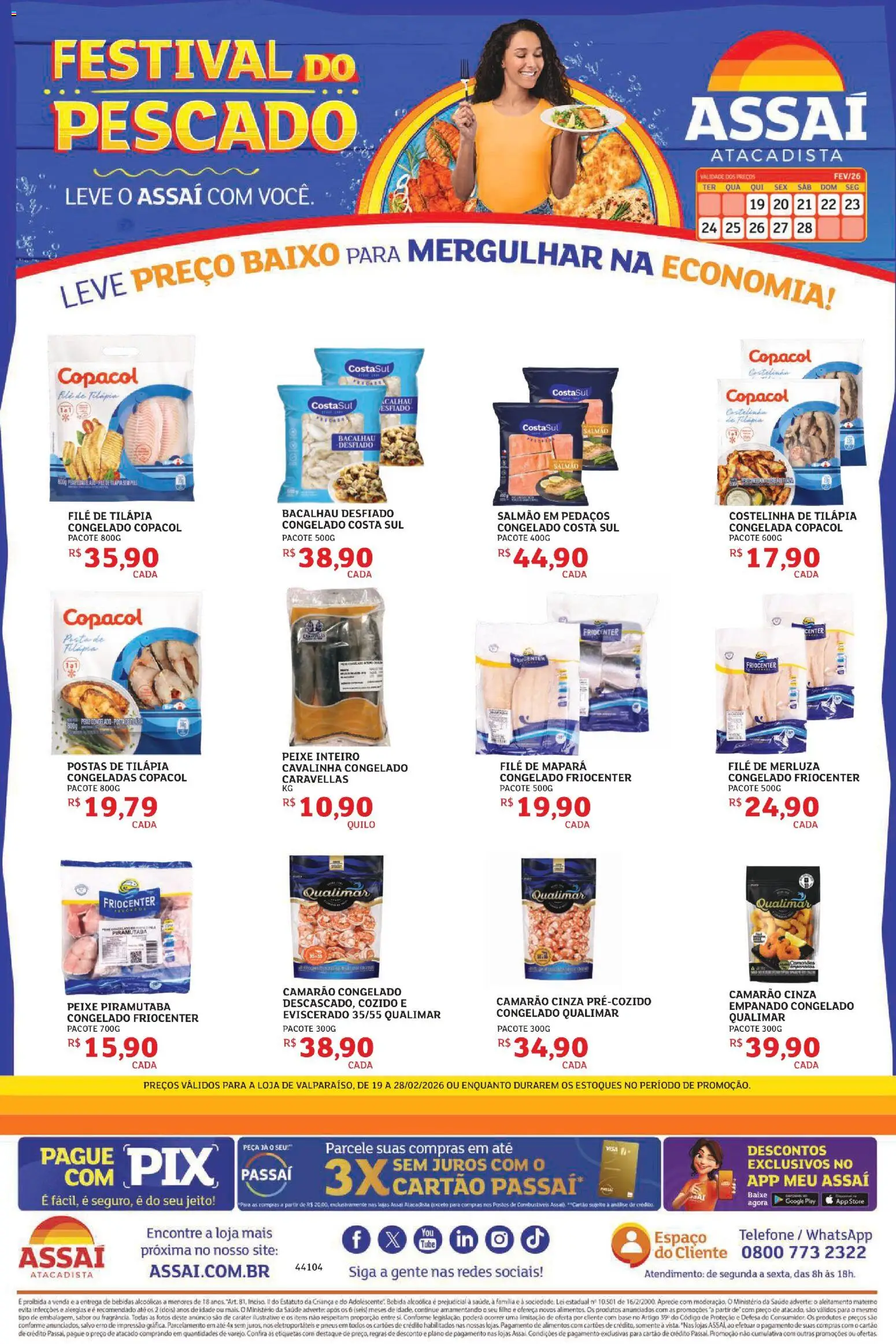 Pré-Visualização do folheto "Encarte - GO" da loja Assaí Atacadista válido a partir de 19/02/2026