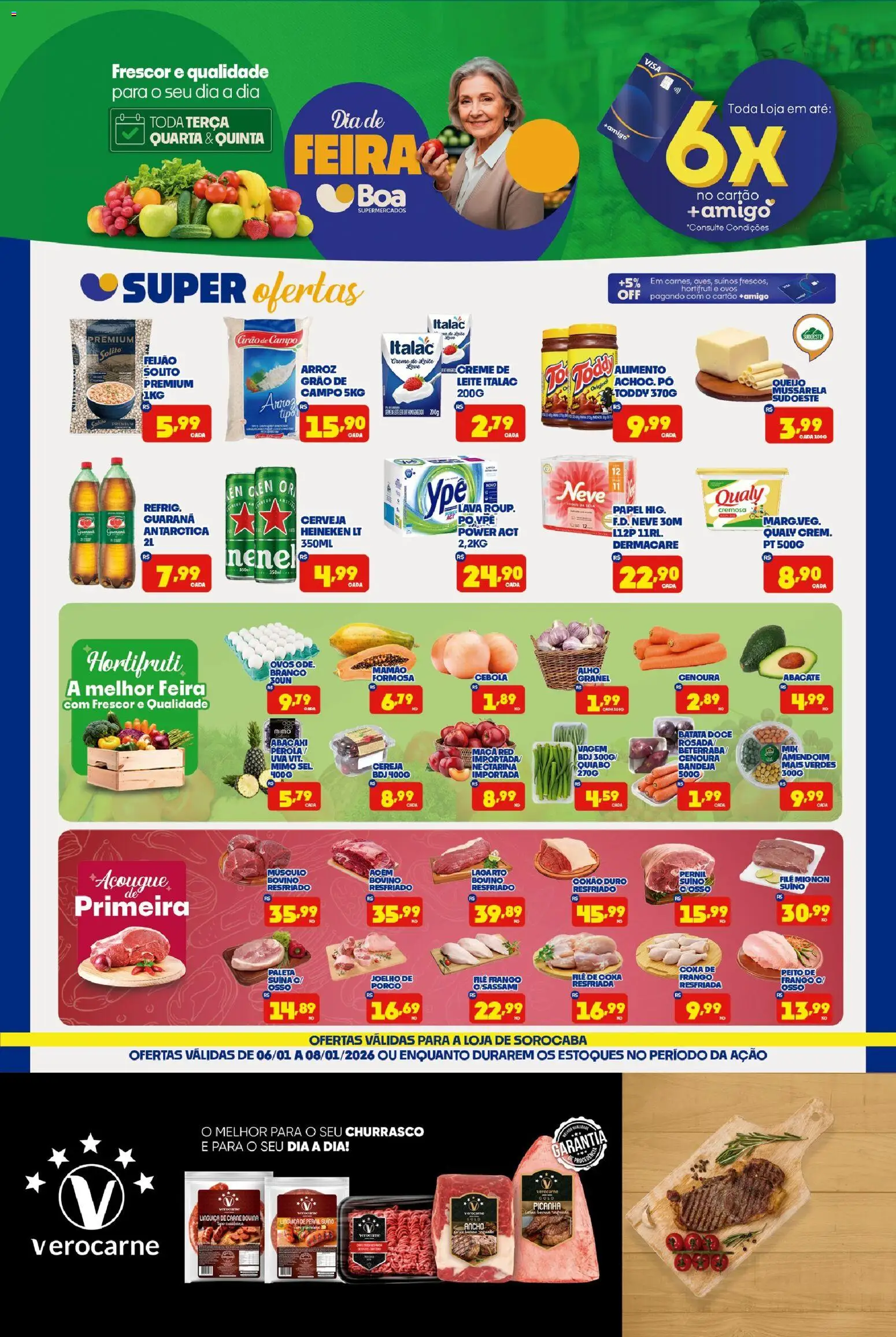 Pré-Visualização do folheto "Ofertas da semana" da loja Boa Supermercados válido a partir de 06/01/2026