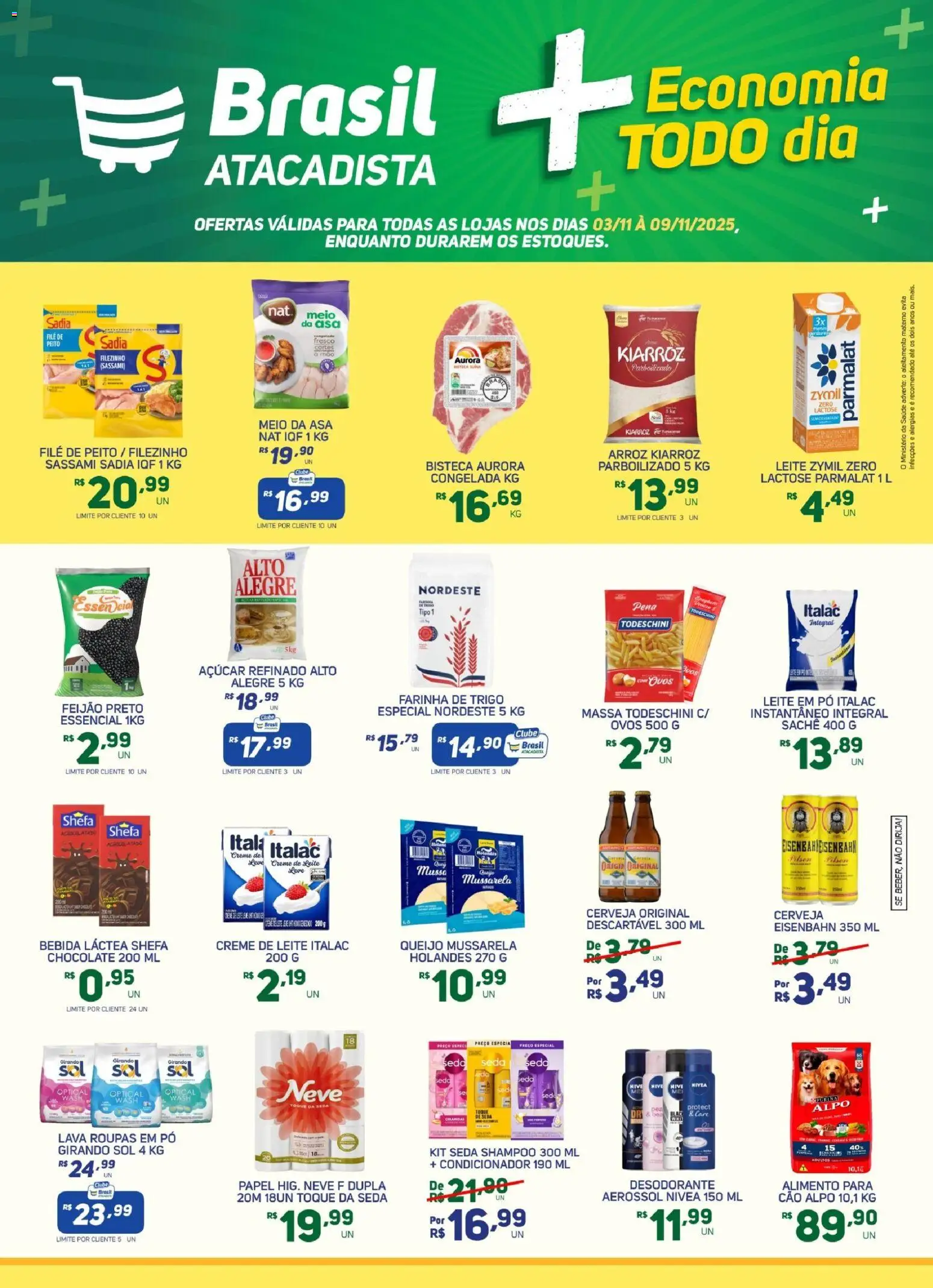 Pré-Visualização do folheto "Ofertas da semana" da loja Brasil Atacadista válido a partir de 03/11/2025