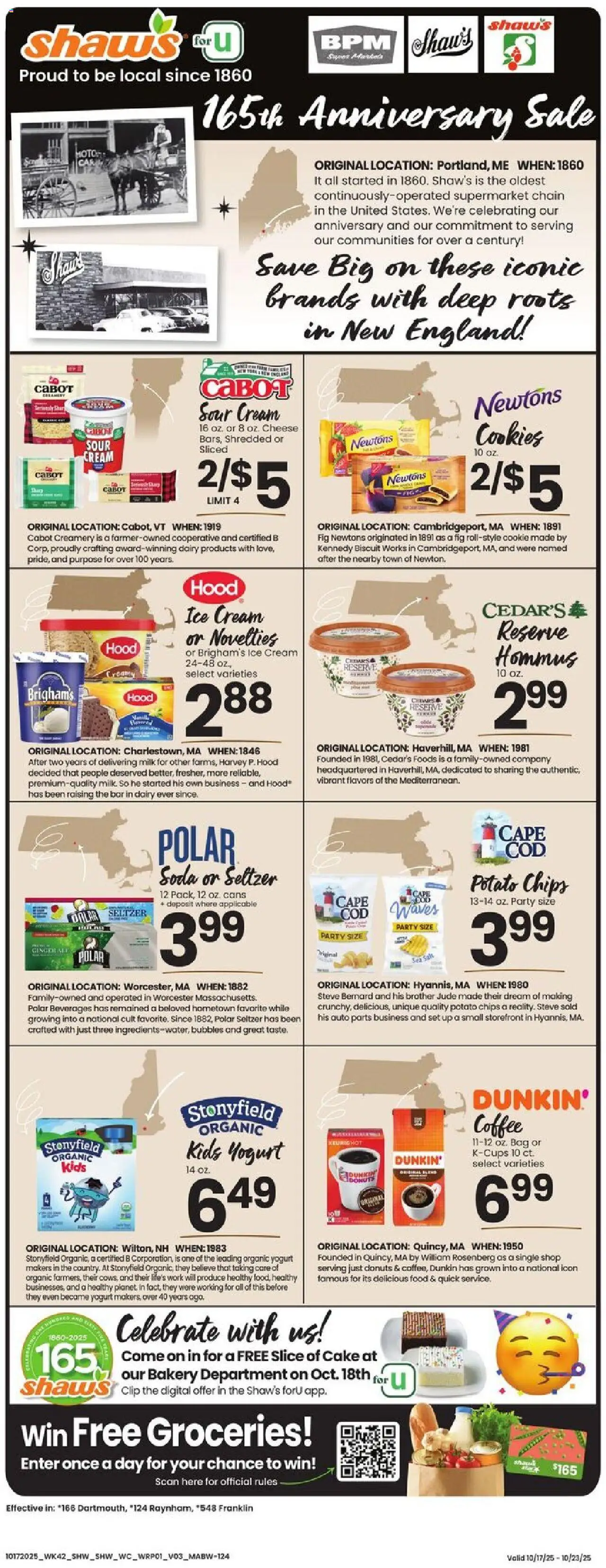 Shaw's Weekly Ad - MA from 10/17/2025 - Flyer - Page number 1