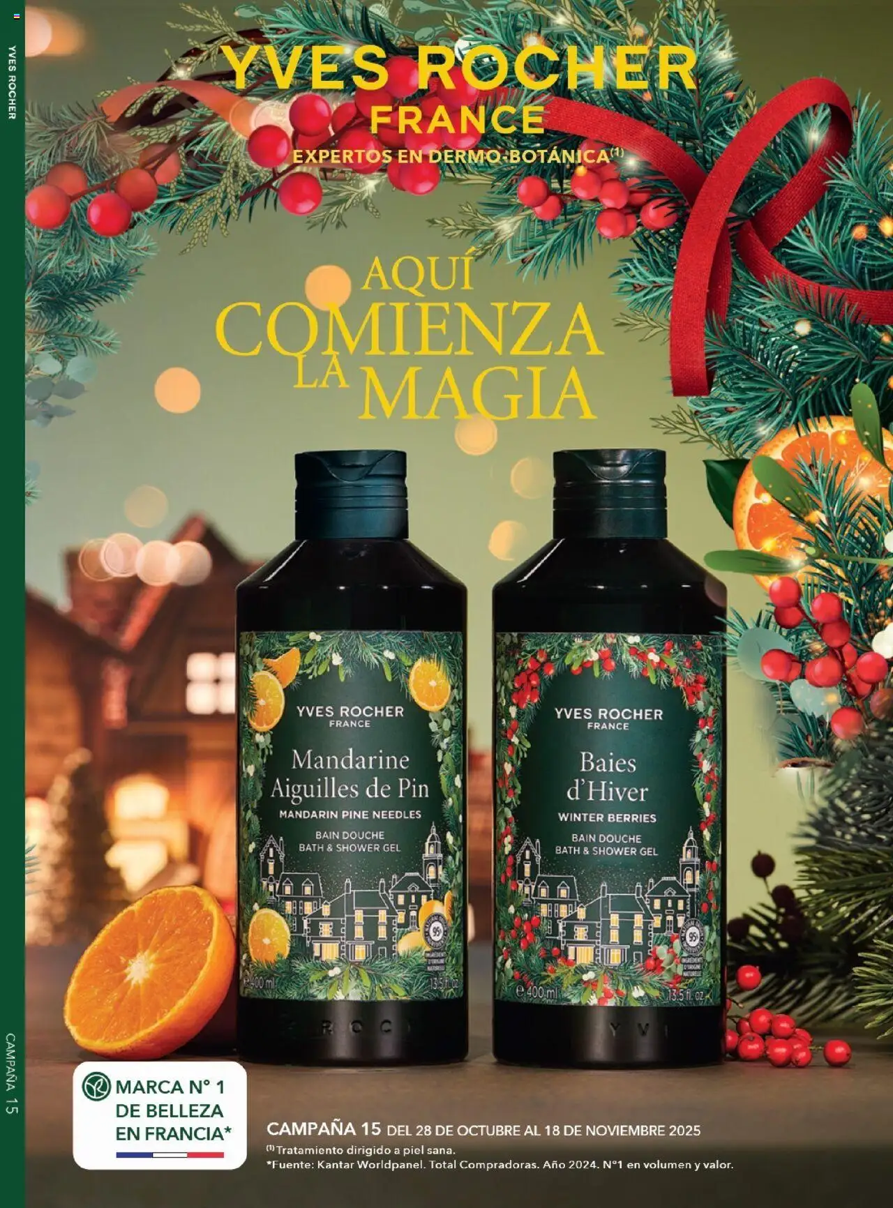 Campaña 15 2025 Yves Rocher y sus promociones válidas desde el 28/10/2025 - Número de página 1