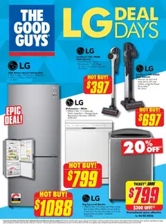 Preview of catalogue LG Deal Days from shop The Good Guys valid 21/01/2026