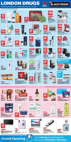 Preview of leaflet Black Friday from shop London Drugs is valid from Nov 21, 2025