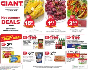 Ad Preview of Giant Weekly Ad from 07/25/2025