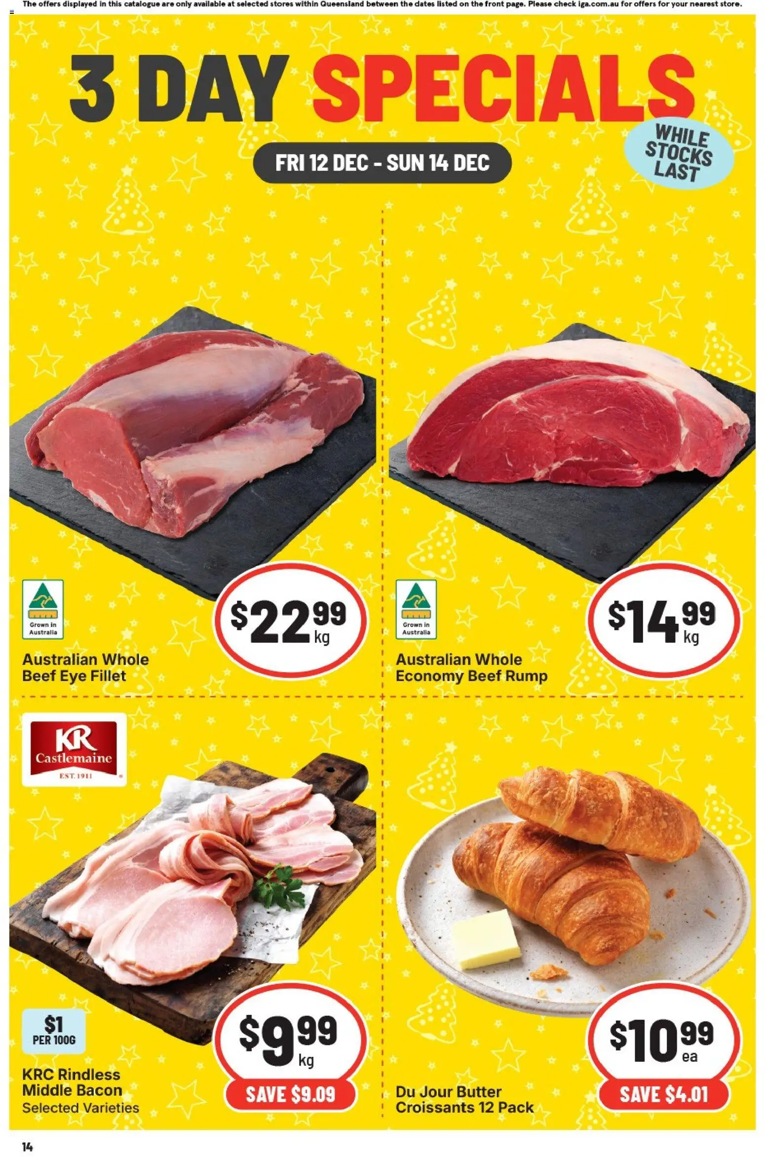 Preview of catalogue 3 Day Specials QLD from shop IGA valid 12/12/2025