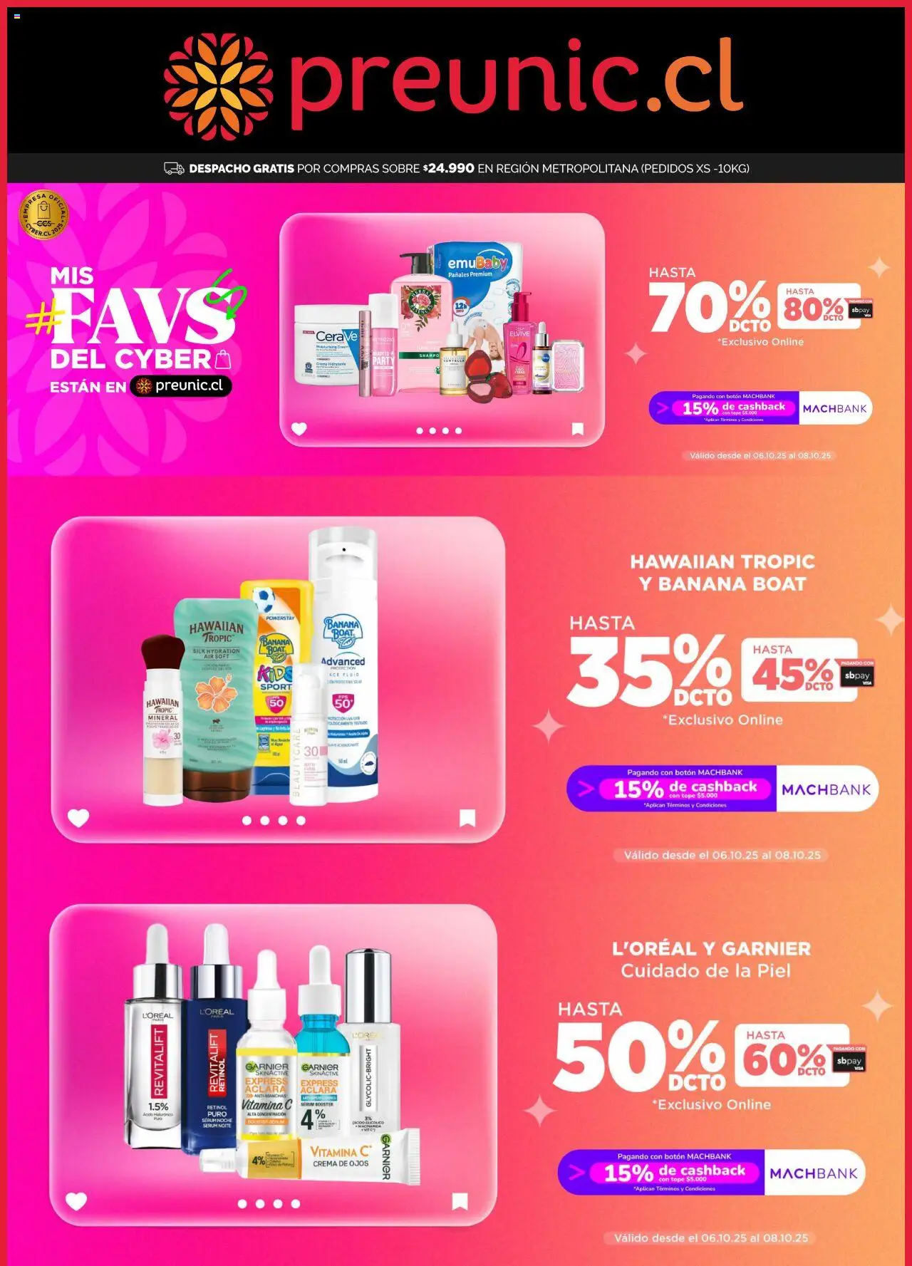 Preunic Ofertas > válido desde 06.10.2025 > número de página 1 - Pañales, Protector solar, Serum, Crema, Sobre