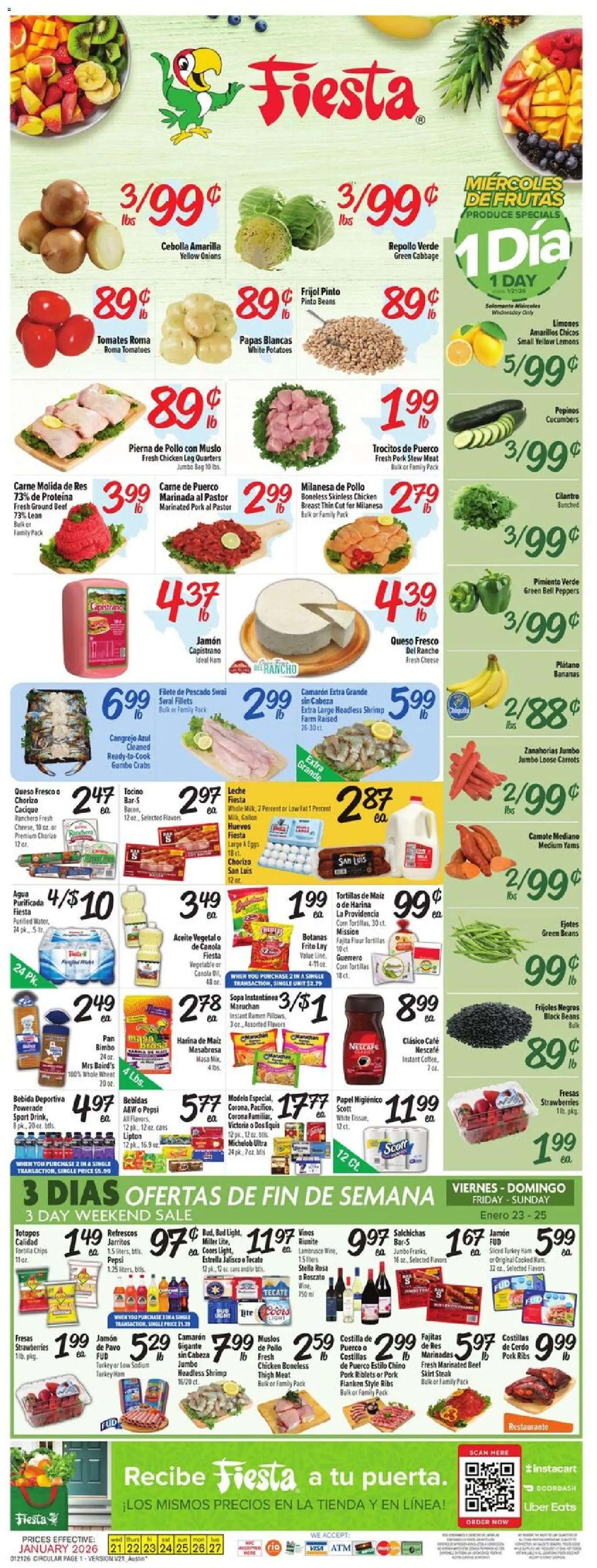 Ad Preview of Fiesta Mart Weekly Ad from 01/21/2026