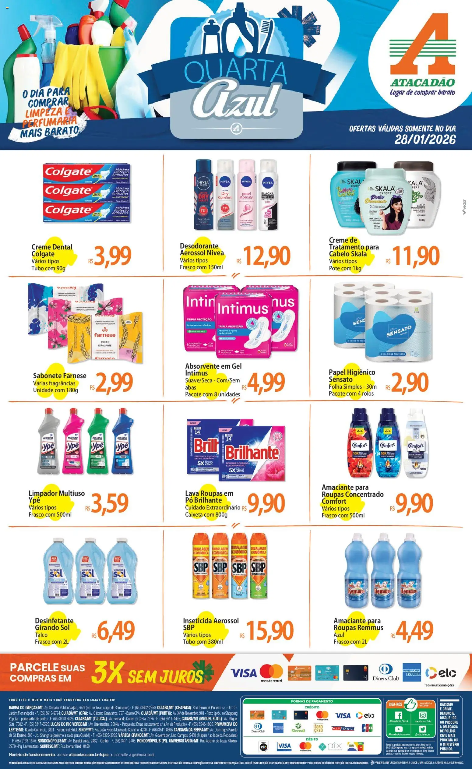 Pré-Visualização do folheto "Ofertas - MT" da loja Atacadão válido a partir de 28/01/2026