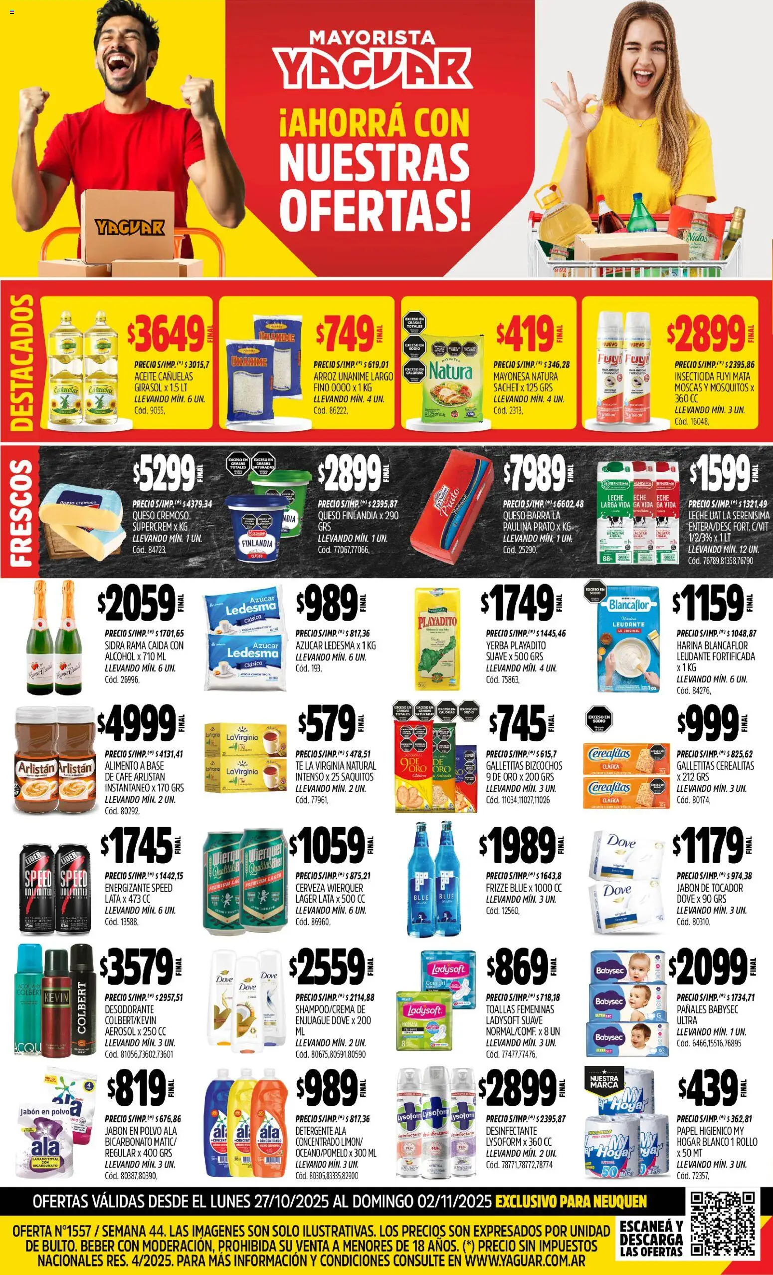 Yaguar Neuquén del 27/10/2025 Online