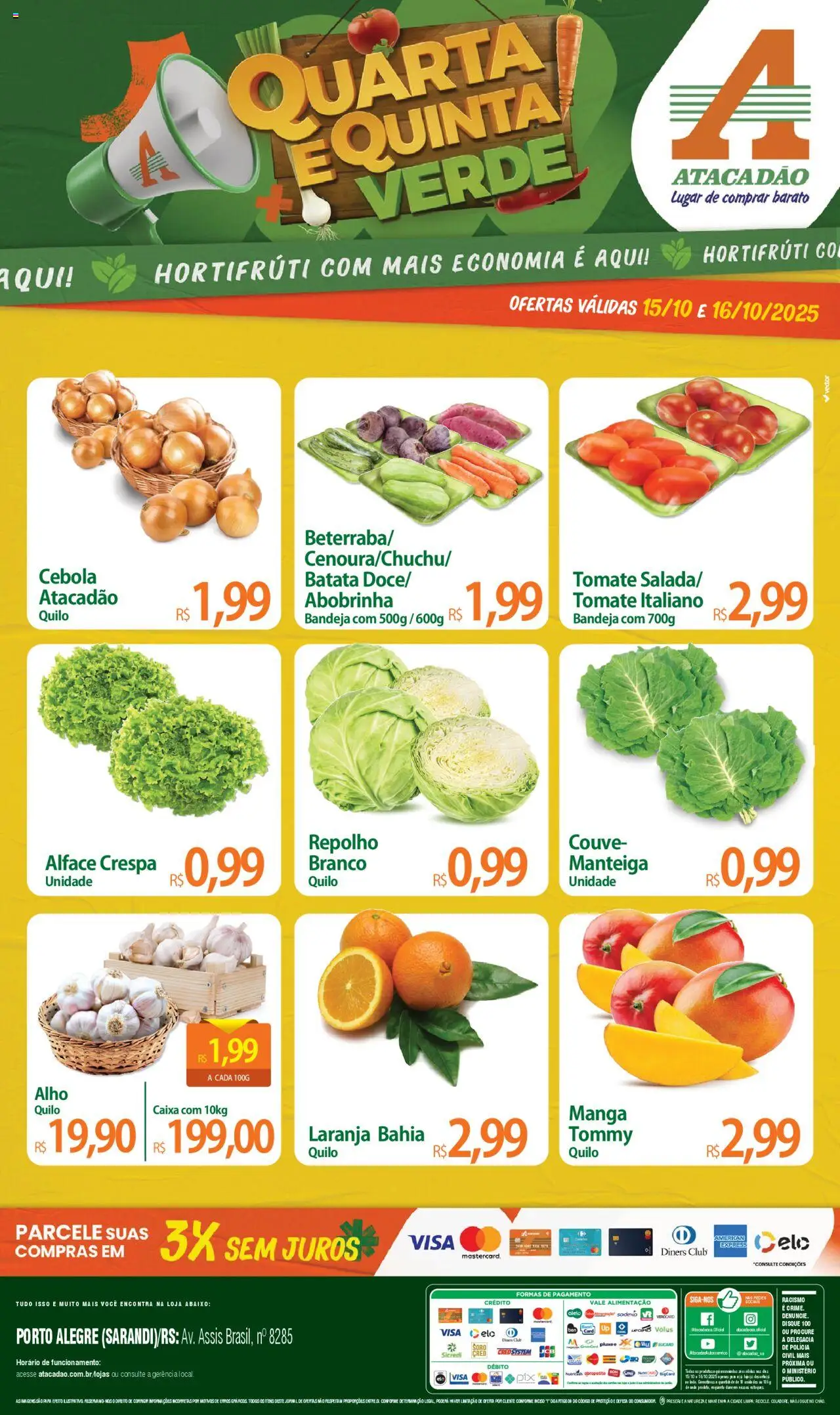 Atacadão folheto "Ofertas - RS" válido a partir de 15/10/2025 - número de página 1