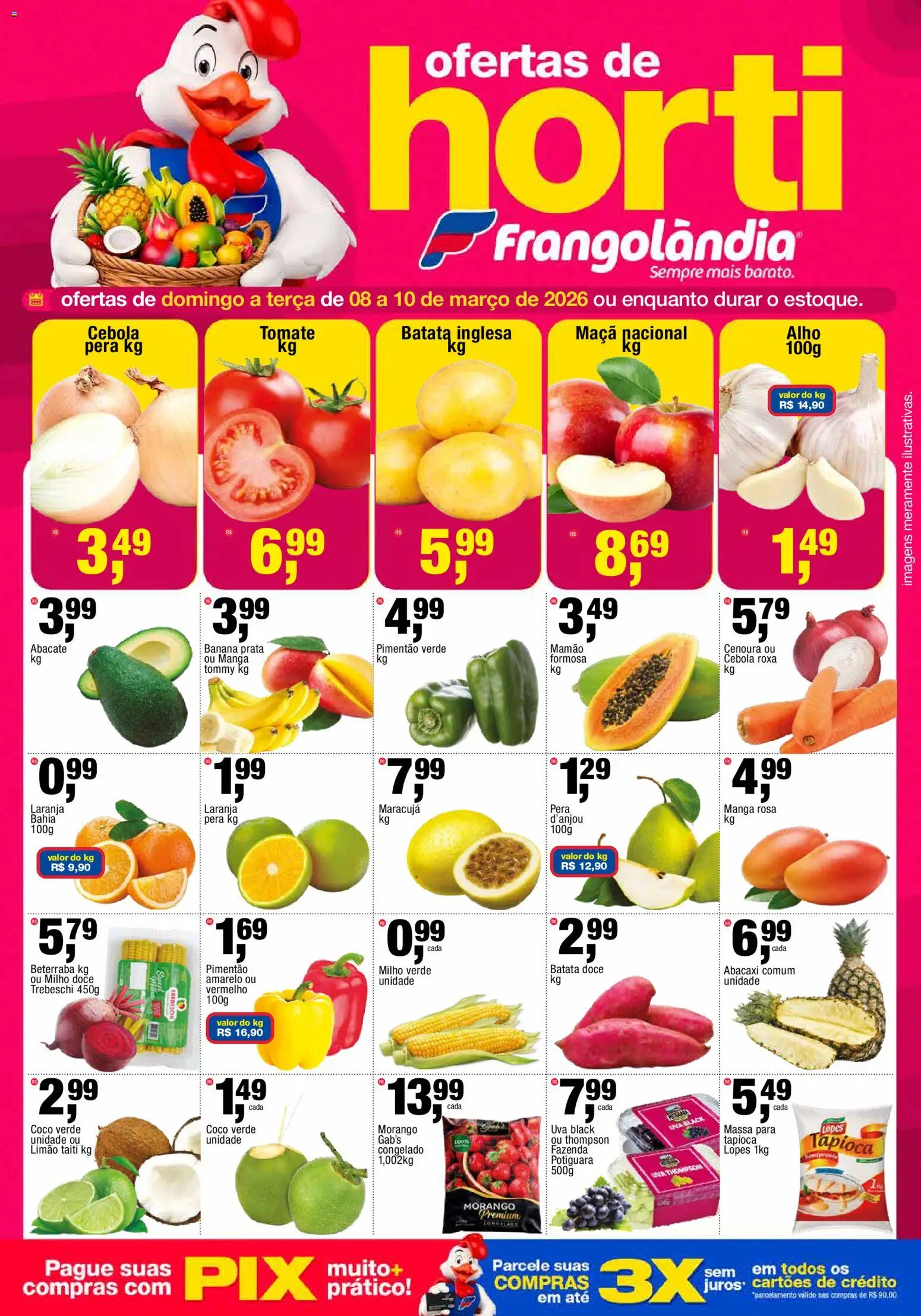 Pré-Visualização do folheto "Frangolândia - Ofertas da semana" da loja Frangolândia válido a partir de 08/03/2026