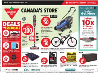 Preview of leaflet Weekly flyer / circulaire from shop Canadian Tire is valid from Jul 11, 2025