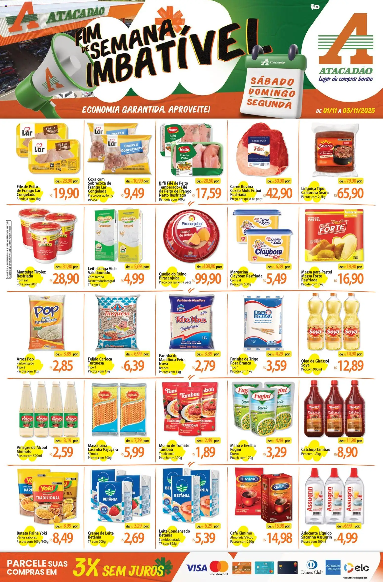 Pré-Visualização do folheto "Ofertas - AL" da loja Atacadão válido a partir de 01/11/2025