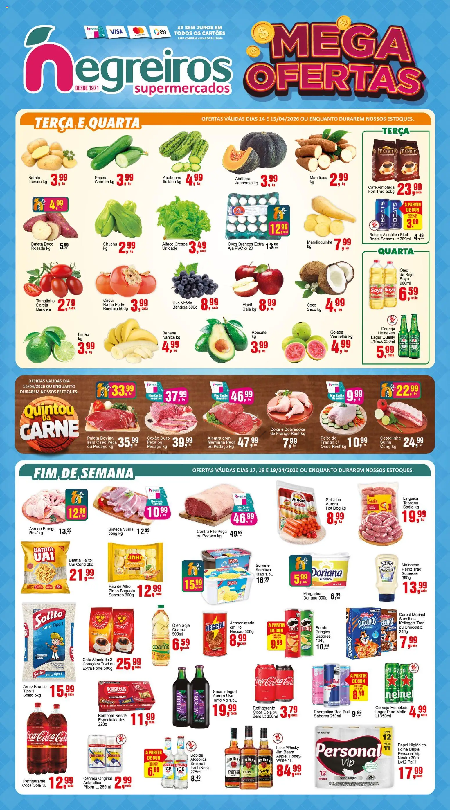 Pré-Visualização do folheto "Negreiros - Ofertas da semana" da loja Negreiros válido a partir de 14/04/2026