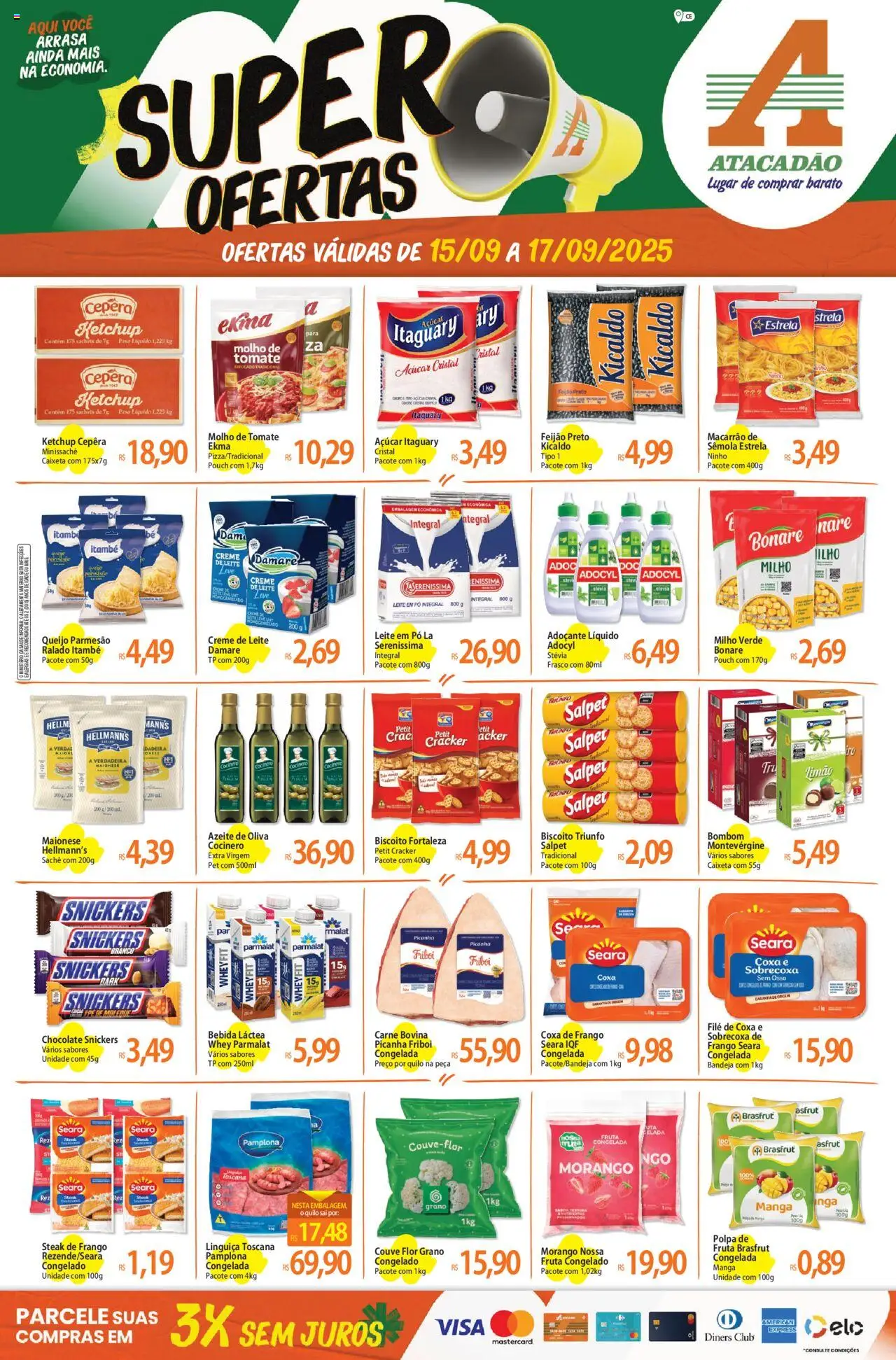 Atacadão folheto "Ofertas - CE" válido a partir de 15/09/2025 - número de página 1