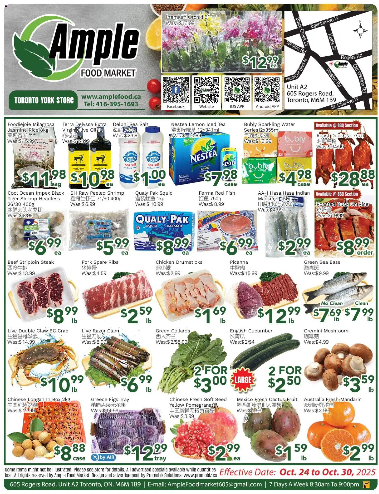 Ample Food Market flyer valid from Oct 24, 2025 - page number 1