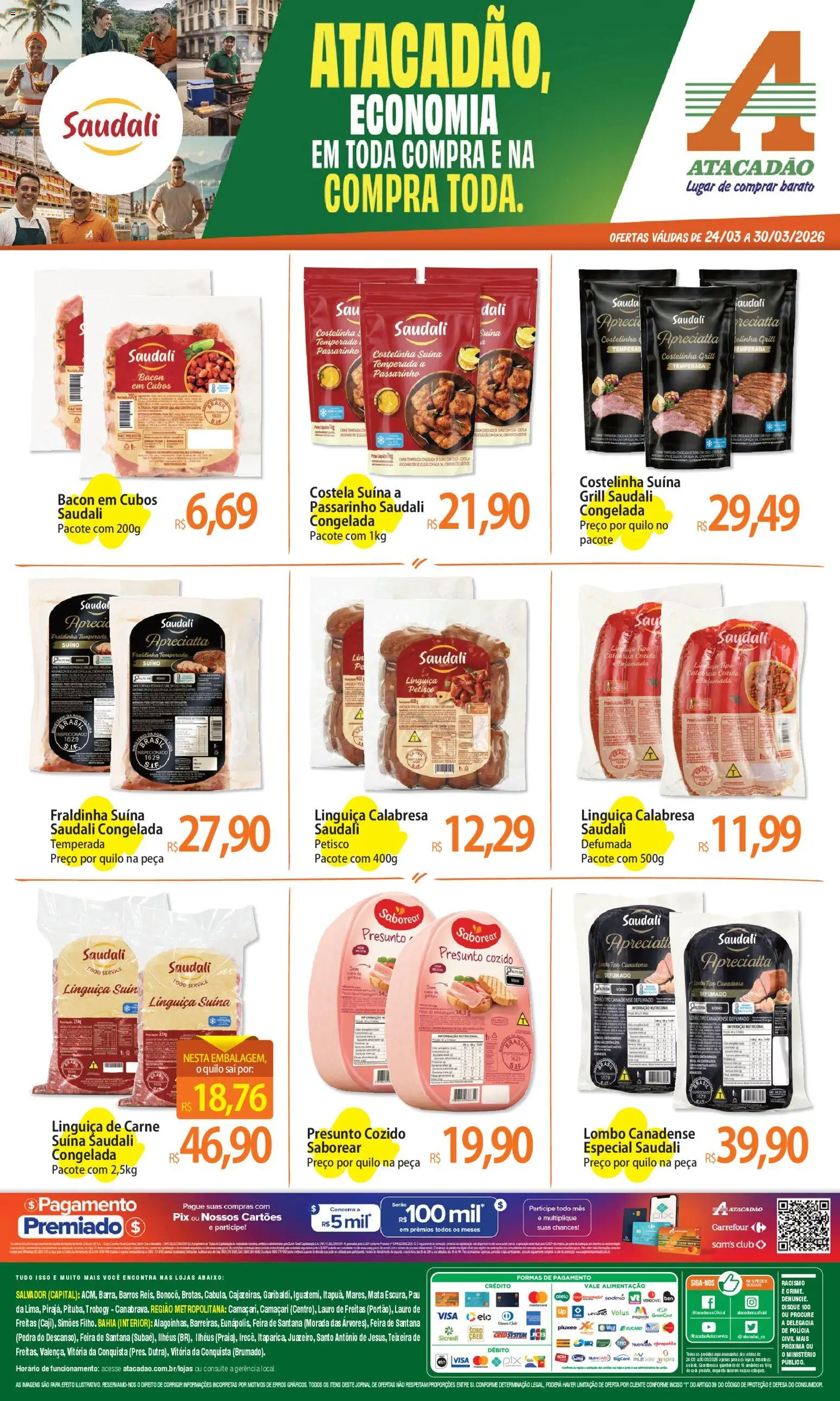 Pré-Visualização do folheto "Atacadão ofertas - BA" da loja Atacadão válido a partir de 24/03/2026