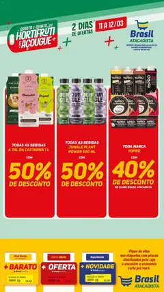 Pré-Visualização do folheto "Brasil Atacadista ofertas Hortifruti e Açougue" da loja Brasil Atacadista válido a partir de 11/03/2026