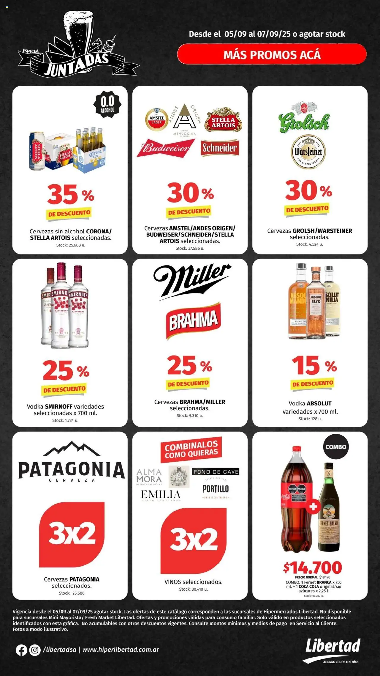 Hipermercado Libertad Juntadas del 05/09/2025 Online