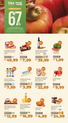 Pré-Visualização do folheto "Ofertas da semana" da loja Oba Hortifruti válido a partir de 16/09/2025