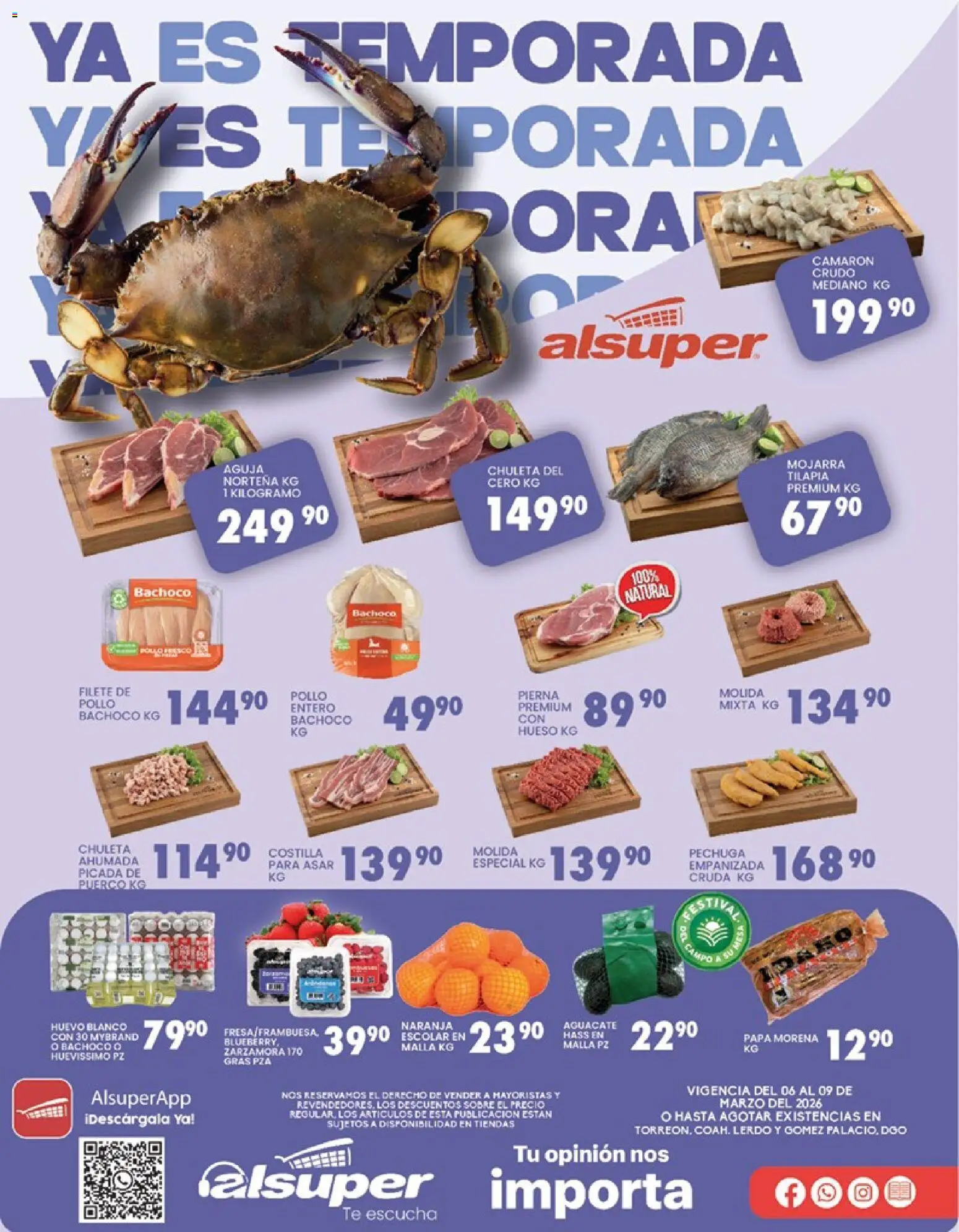 Vista previa las ofertas de la tienda Alsuper - Alsuper folleto Laguna desde el 06/03/2026 