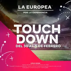 Vista previa las ofertas de la tienda La Europea - Catálogo Touch Down desde el 30/01/2026 