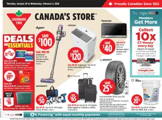 Un aperçu du dépliant Weekly Flyer du magasin Canadian Tire est valide à partir 29 janv. 2026