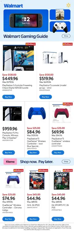 Un aperçu du dépliant Extended Aisle du magasin Walmart est valide à partir 20 nov. 2025