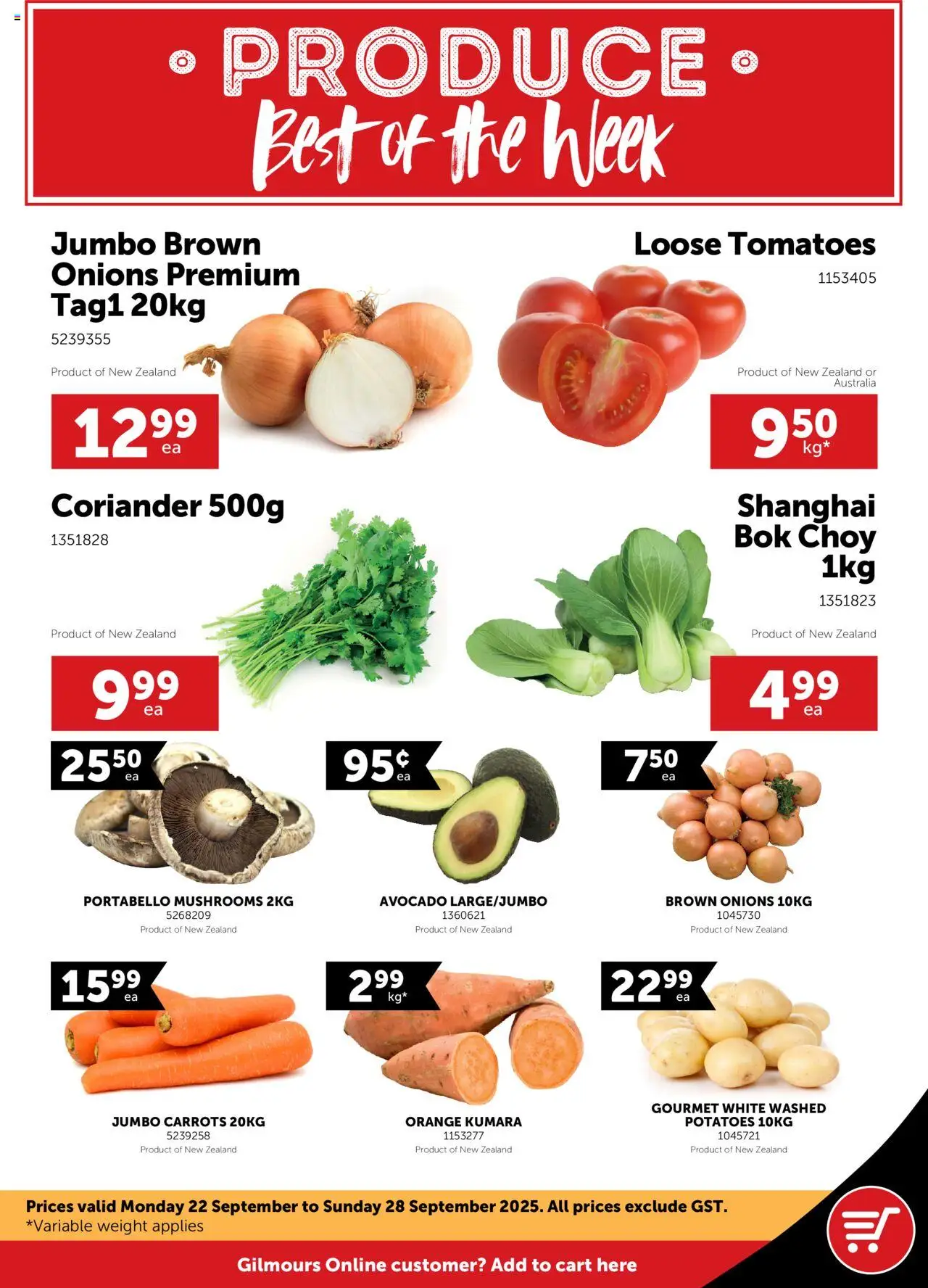 Catalogue Gilmours catalogue valid from 22 Sept 2025 - page 1