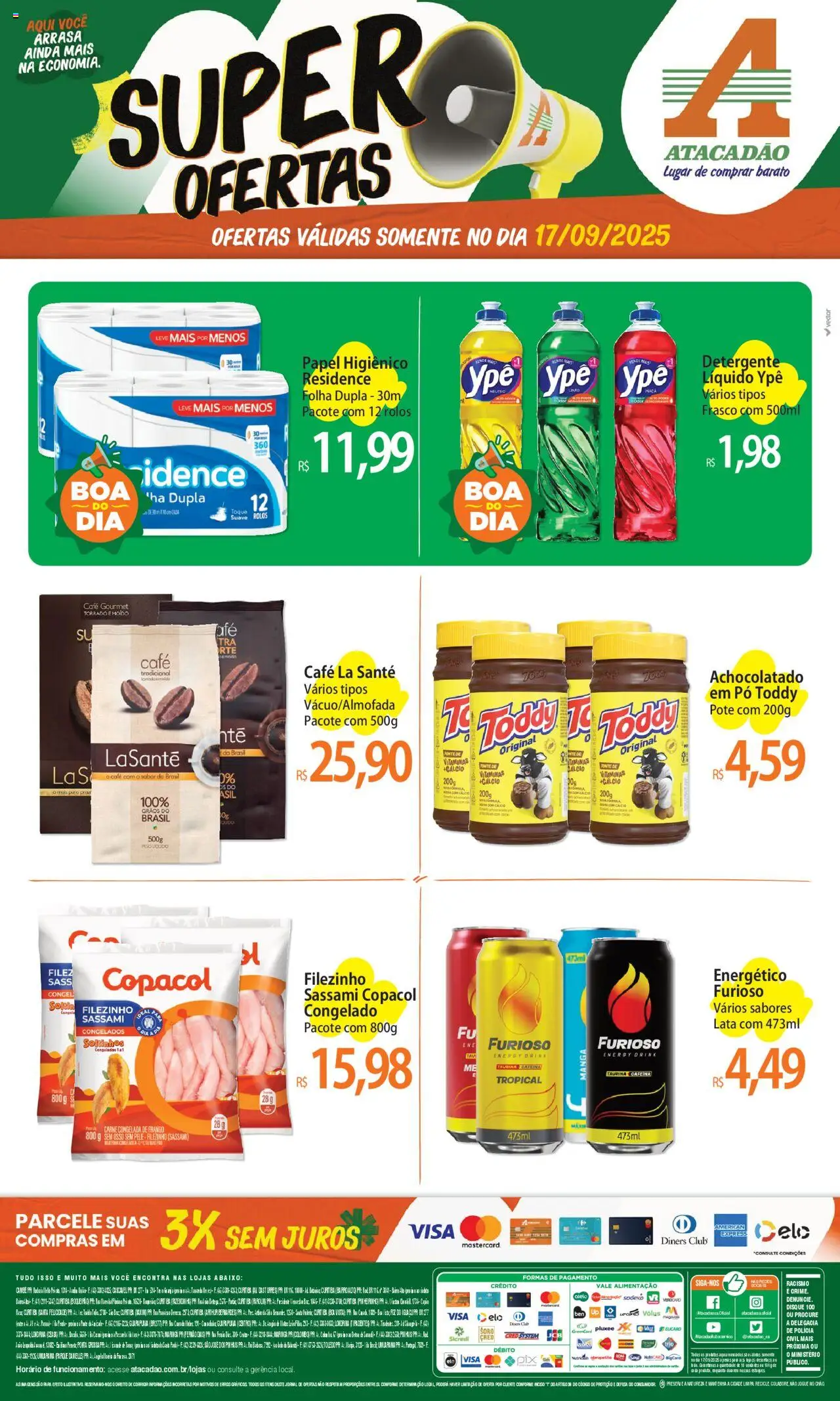 Atacadão folheto "Ofertas - PR" válido a partir de 17/09/2025 - número de página 1