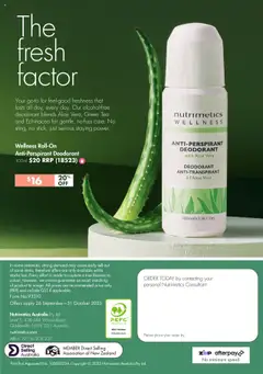 Preview of catalogue Nutrimetics Brochure Step into Spring from shop Nutrimetics valid 26/09/2025 | Page: 28