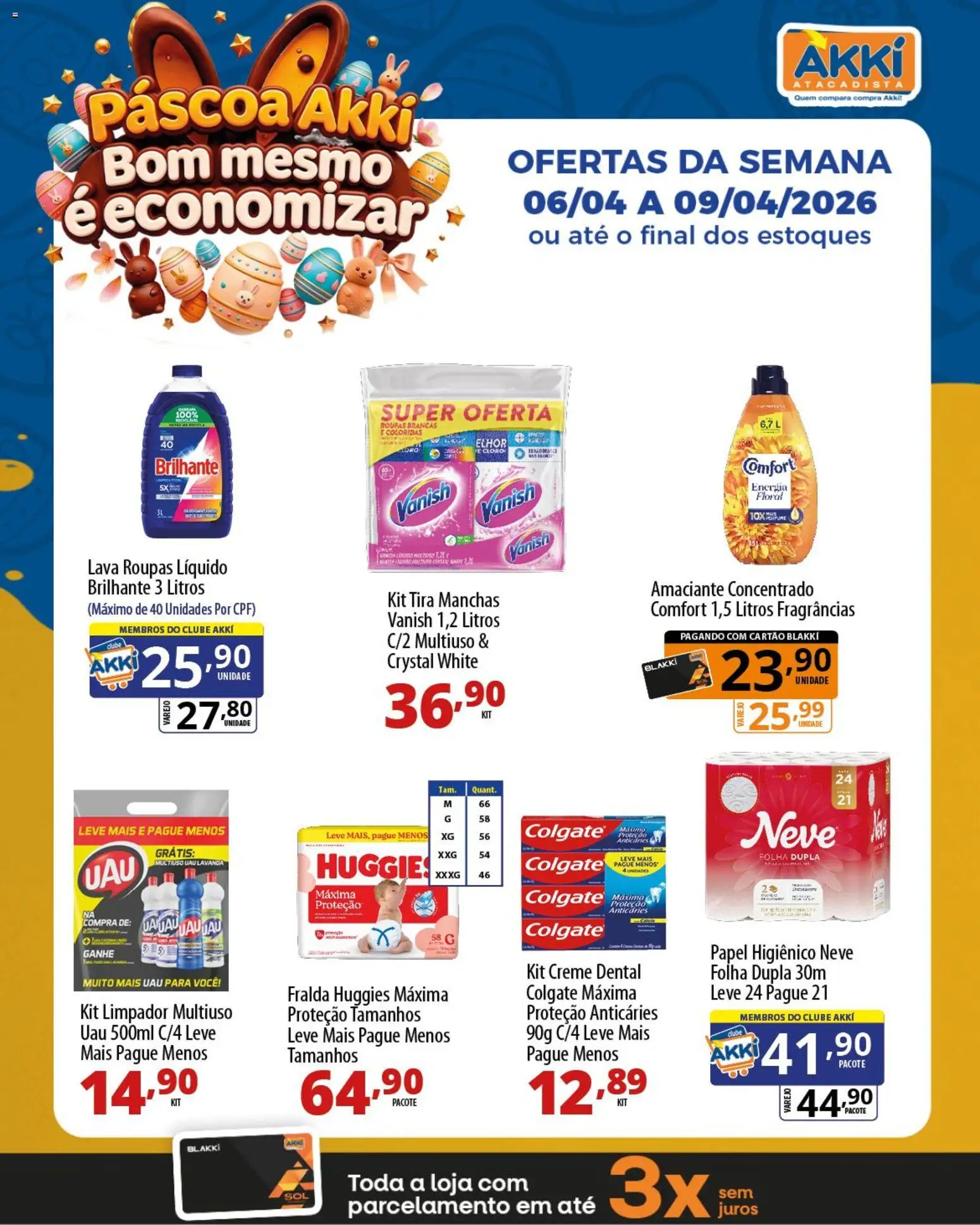 Pré-Visualização do folheto "Akki Atacadista ofertas Páscoa" da loja Akki Atacadista válido a partir de 06/04/2026